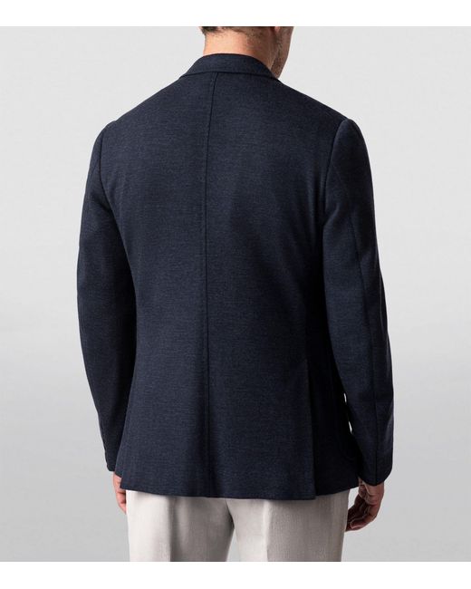 Isaia Blue Capri Sports Jacket Blazer for men