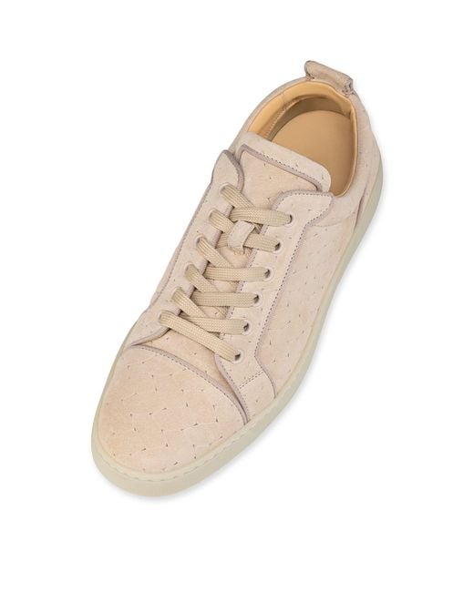 Christian Louboutin Natural Louis Junior Orlato Suede Braided Sneakers for men
