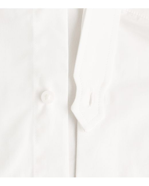 With Nothing Underneath White Organic Cotton Dress Shirt