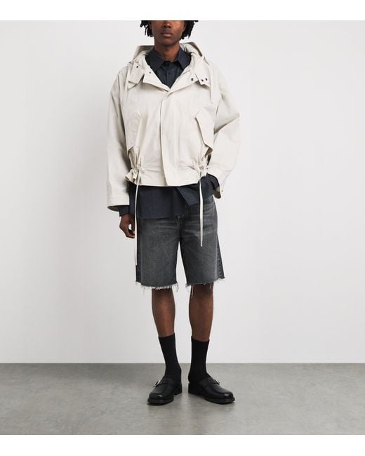 Agolde Gray Denim Anson Shorts for men