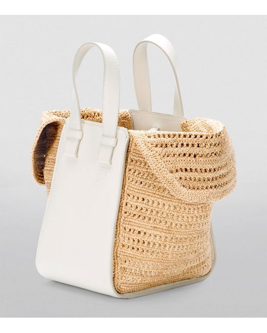 Loewe Natural X Paula's Ibiza Compact Raffia Hammock Bag