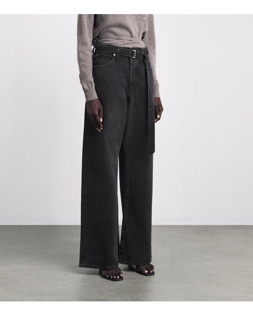 FRAME Blue Belted The Loose Jeans