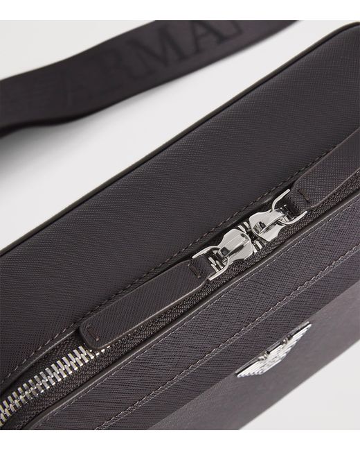 Emporio Armani Black Mini Camera Cross-Body Bag for men