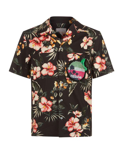 valentino hawaiian shirt