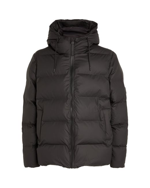 Rains Black Core Alta Puffer Jacket for men