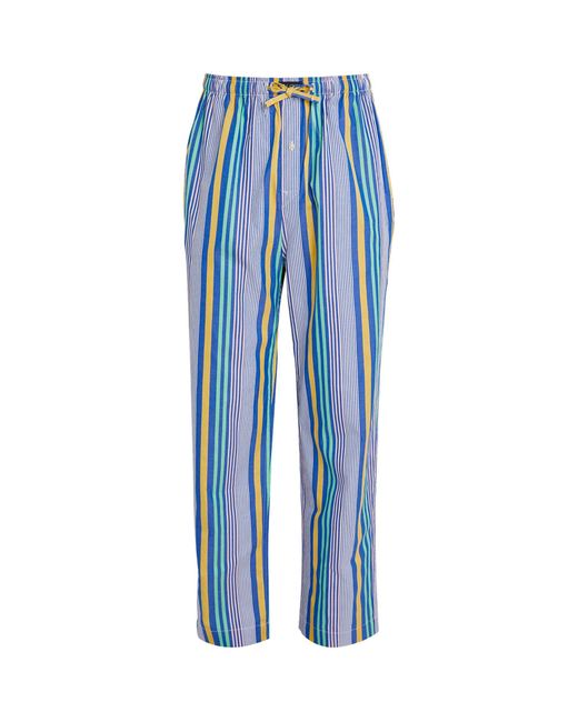 Polo Ralph Lauren Blue Striped Lounge Trousers for men