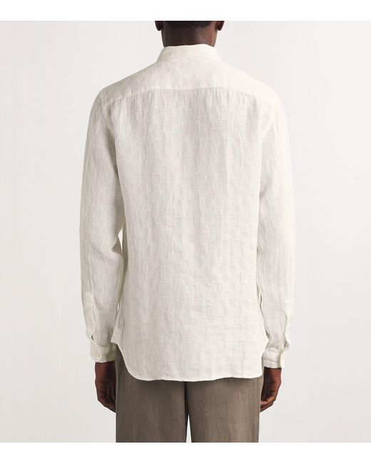 Oliver Spencer White Linen Conduit Shirt for men