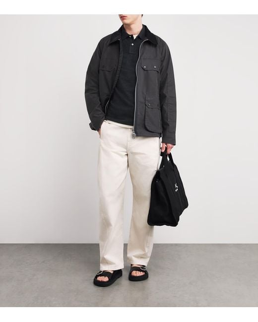 Polo Ralph Lauren Black Cotton Mesh Slim-Fit Polo Shirt for men