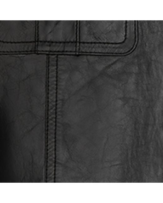 Tom Ford Black Leather Safari Shirt Jacket for men