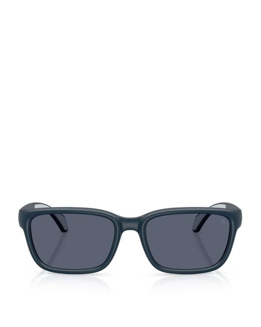 Moncler Blue Injected Slicka Me8002 Sunglasses