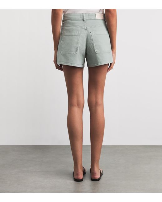 PAIGE Gray Laken Denim Shorts
