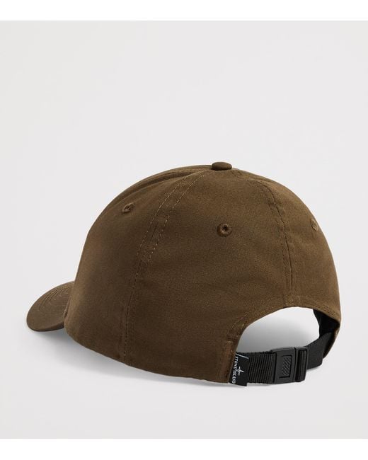 Stone Island Brown Cotton Ghost Baseball Cap for men