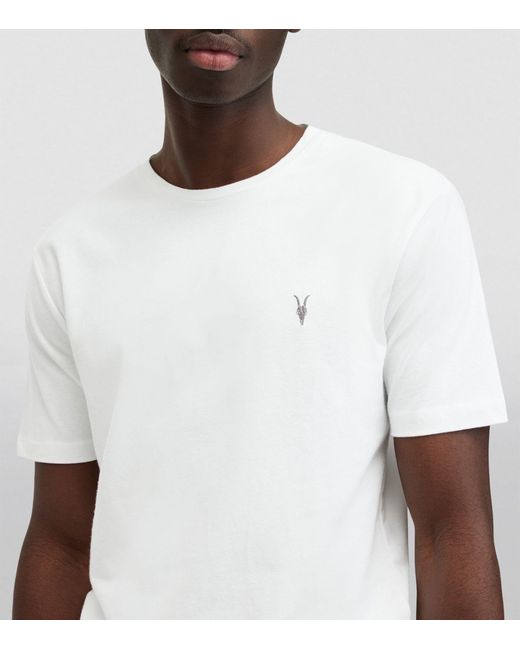 AllSaints White Brace Cotton T-shirt for men