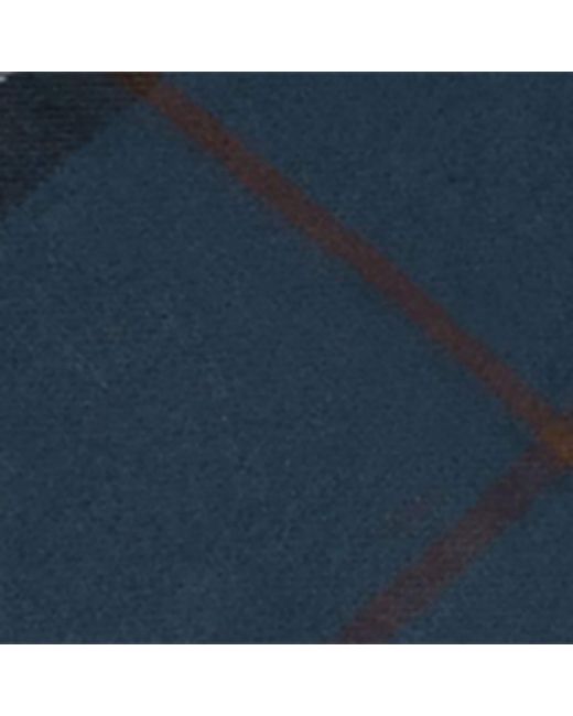 Burberry Blue Cashmere Check Scarf
