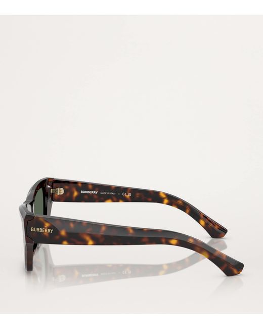 Burberry Green Acetate Square Sunglasses