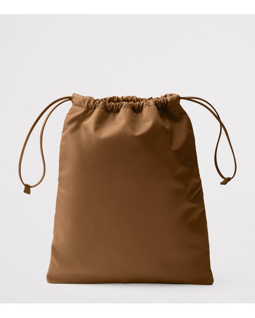 Prada Brown Re-Nylon Drawstring Pouch