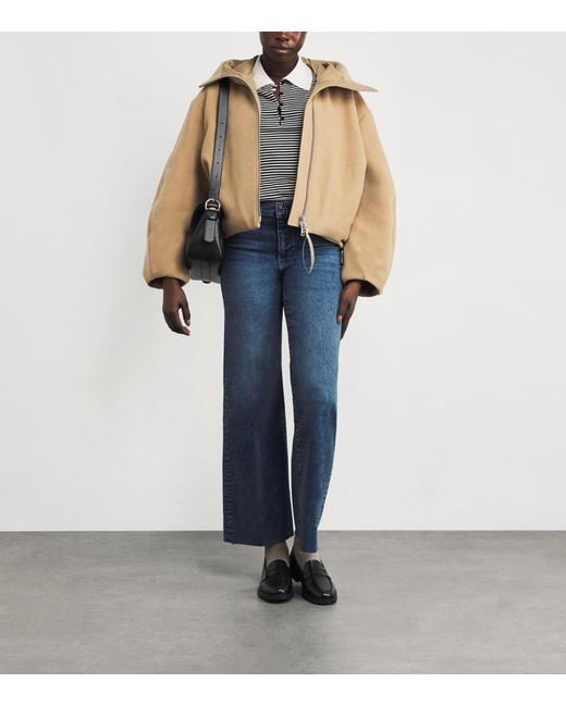 FRAME Blue Le Slim Palazzo Wide-Leg Jeans