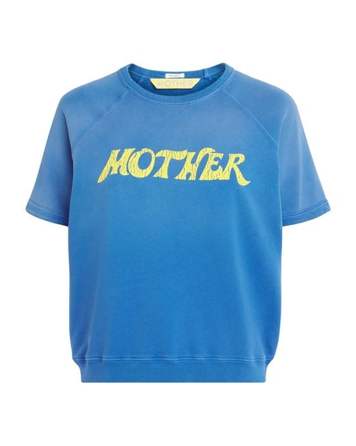 Mother Blue Cotton The Concert T-Shirt