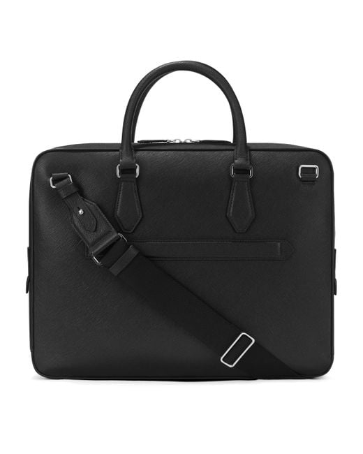 Montblanc Black Medium Leather Sartorial Document Case for men