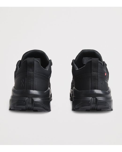 On Shoes Black Cloudrock Waterproof Hiking Trainers for men