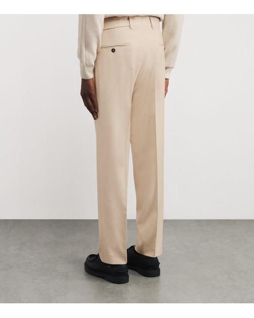 Colombo Natural Cashmere Straight Trousers for men