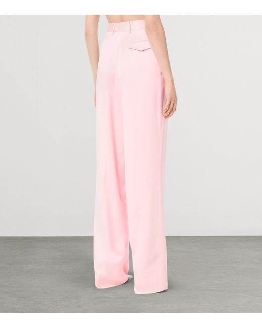 Tom Ford Pink Satin Tailored Trousers