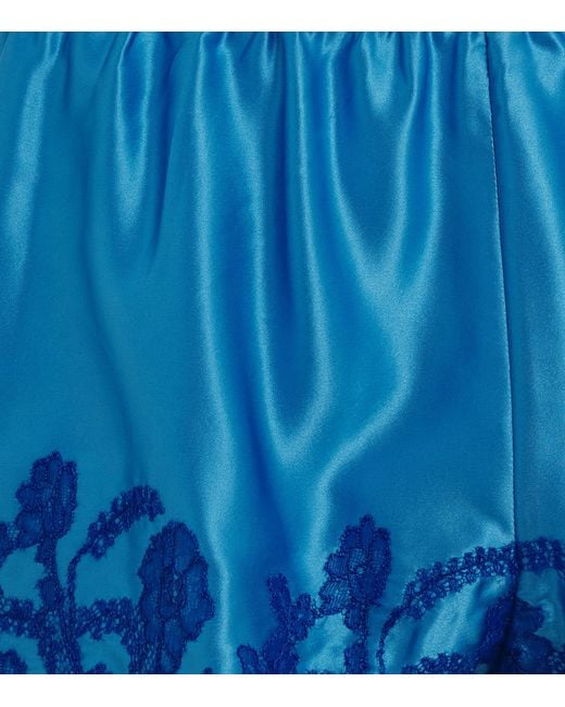 Torlowei Blue Silk Tokoni Shorts
