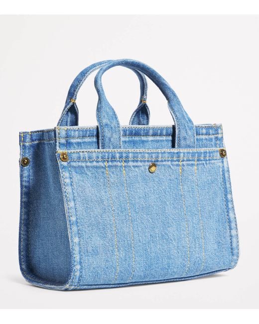 COACH Denim Cargo 20 Tote Bag in Blue | Lyst