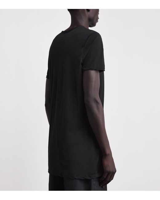 Rick Owens Black Cotton Level T-Shirt for men