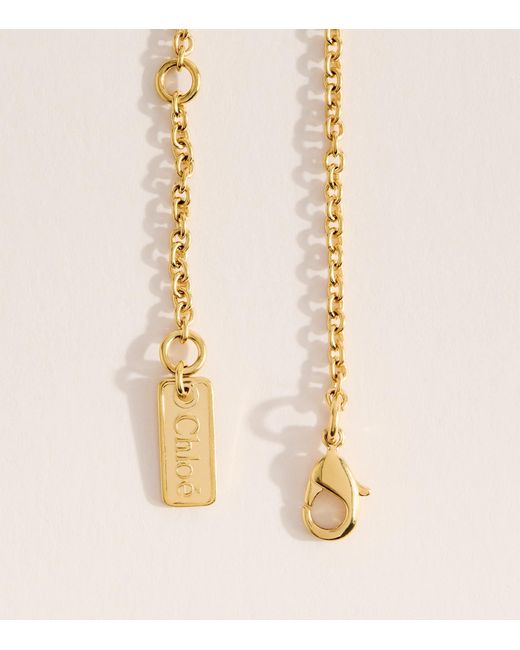 Chloé Metallic Bouquet Pendant Necklace