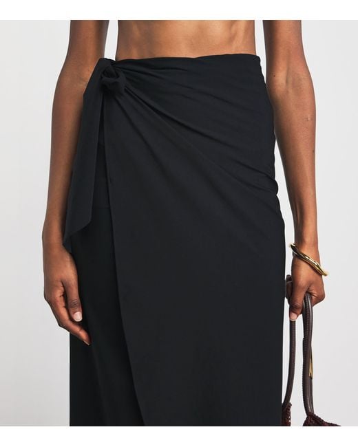 Hunza G Black Long Upf50+ Sarong
