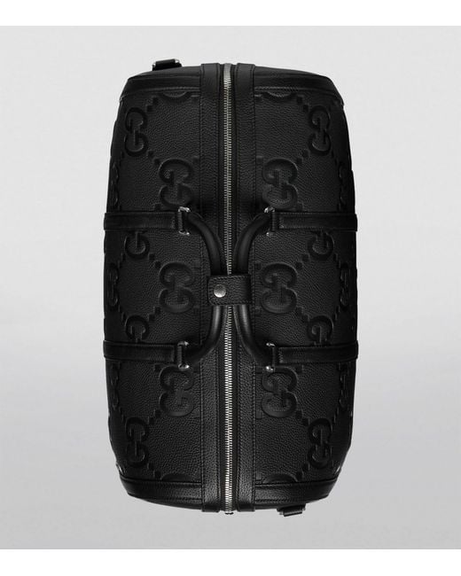 Gucci Black Small Leather Jumbo Gg Duffle Bag for men