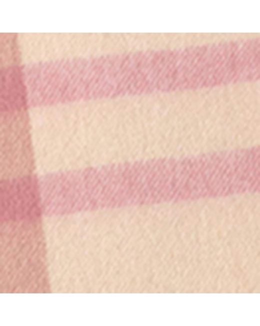 Mulberry Pink Small Merino Check Scarf