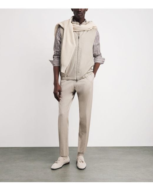 Eton of Sweden White Lightweight Gilet for men