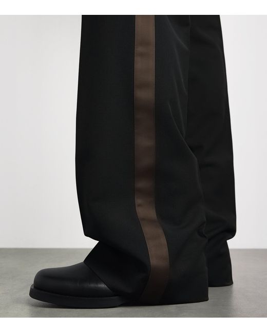 Wales Bonner Black Virgin Wool Alto Trousers for men