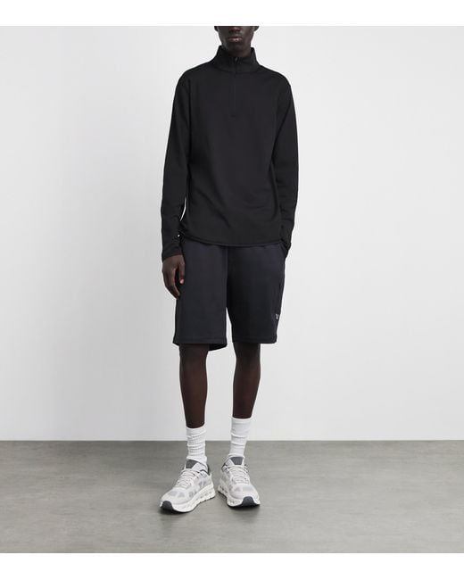 vuori Black Quarter-Zip Ponto Sweatshirt for men