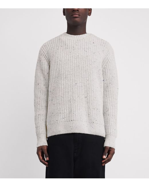 Wax London White Wool-Blend Wilde Sweater for men