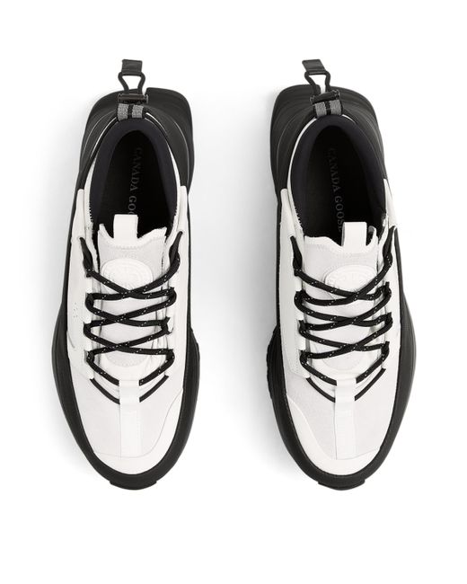 Canada Goose Black Suede Glacier Trail Sneakers for men