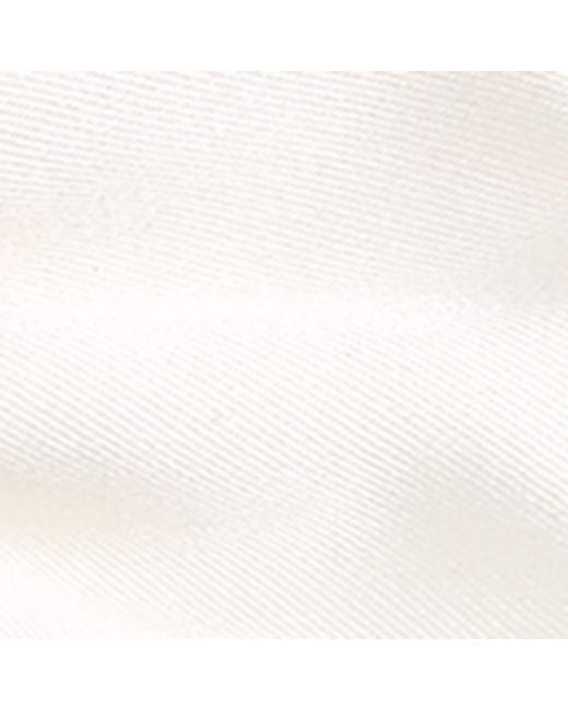 Giorgio Armani White Large Silk Pre-Tied Bowtie for men