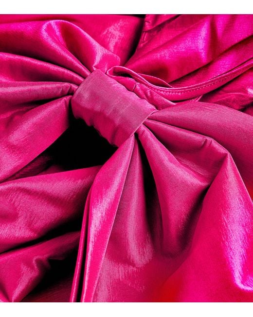 Rachel Gilbert Pink Bow-detail Alessandra Gown