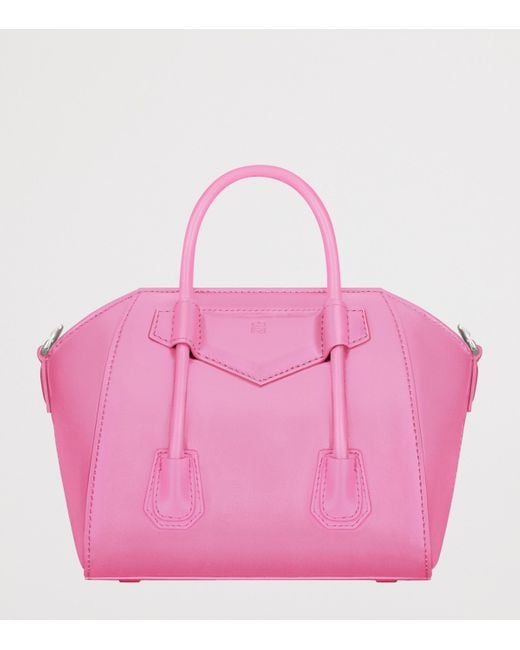 Givenchy Pink Leather Antigona Lock Toy Bag