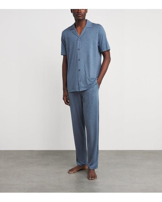 Hanro Blue Casuals Lounge Trousers for men