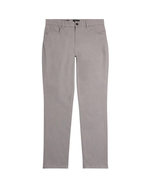 Vince Gray Cotton Twill Dylan Trousers for men