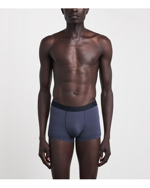 Hanro Blue Micro-Touch Boxer Briefs for men