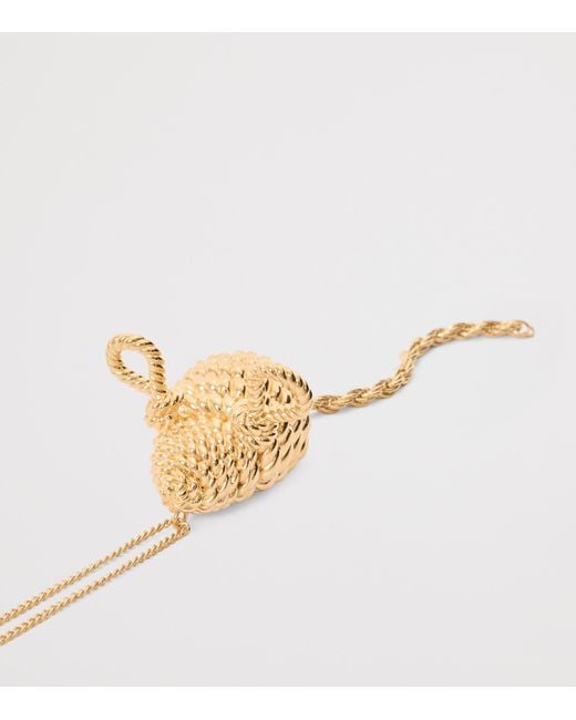 Loewe White Mouse Pendant Necklace
