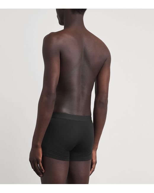 Boss Brown Stretch-Organic Cotton Trunks for men