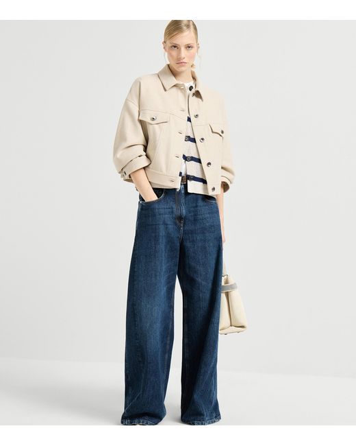 Brunello Cucinelli White Cotton Jersey T-Shirt