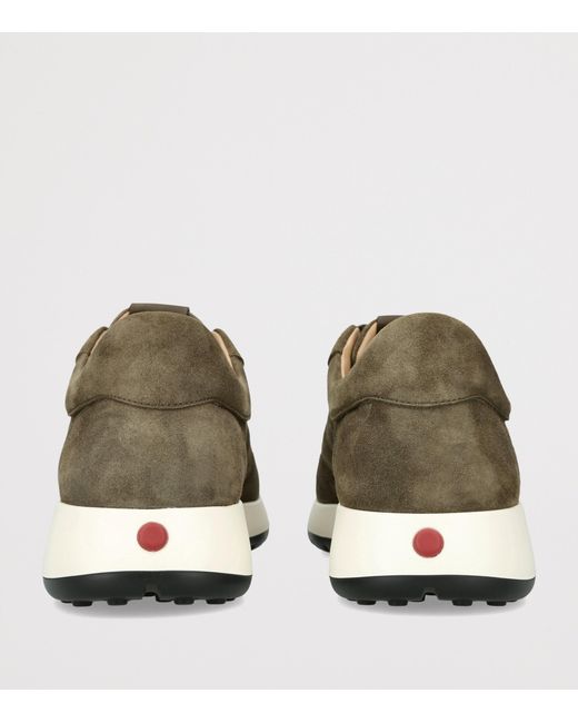Tod's Green Suede Allacciato 79K Sneakers for men
