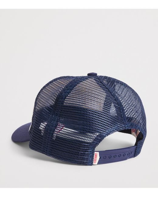 CHERRY LA Blue Cherry Trucker Cap for men