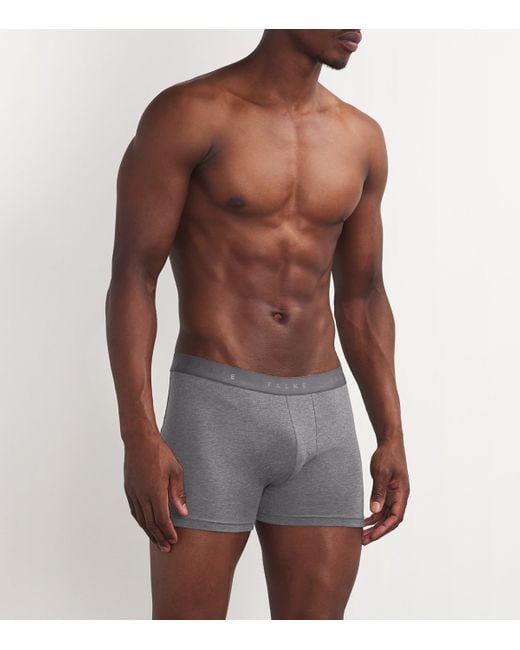 Falke Gray Daily Comfort Boxer Briefs for men